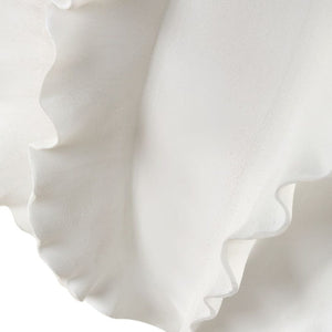   Ruffled White Ceramic Table Lamp | Oroa.com