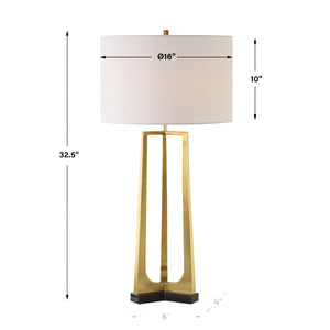   Antique Brass Tapered Table Lamp | Oroa.com