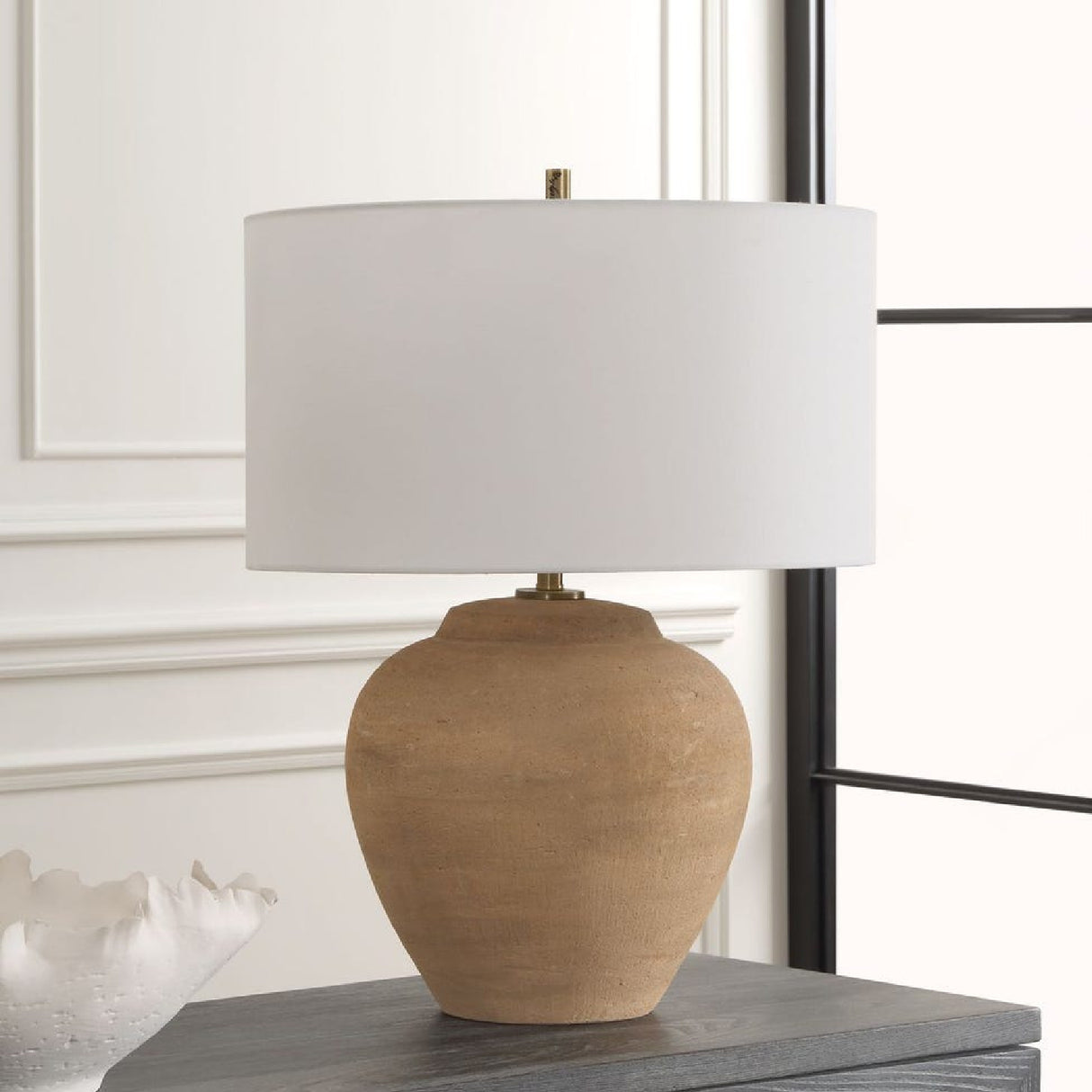   Terracotta Vase-Shaped Table Lamp | Oroa.com