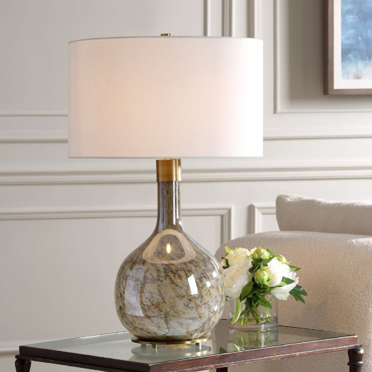   Seeded Glass Table Lamp | Oroa.com