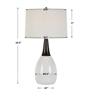  Ceramic White Table Lamp | Oroa.com