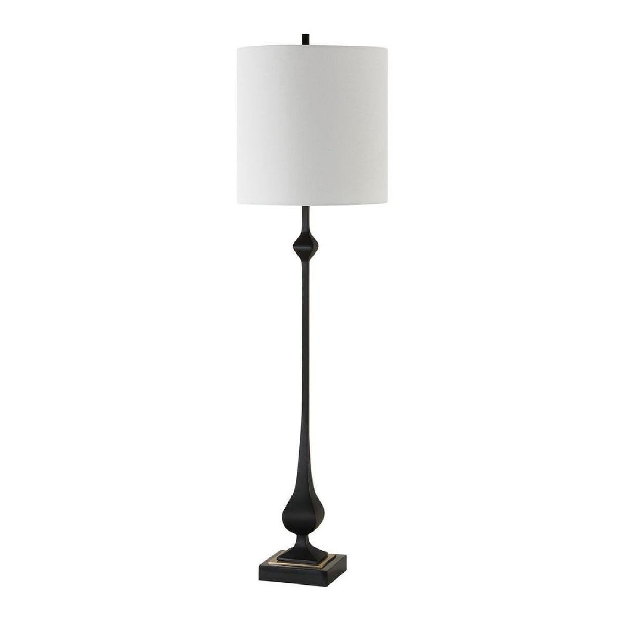   Satin Black Buffet Lamp | Oroa.com