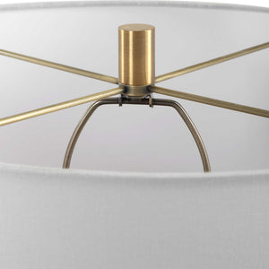   Ribbed Blue Ceramic Table Lamp | Oroa.com