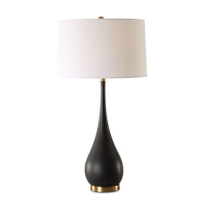   Black Teardrop-Shaped Table Lamp | Oroa.com