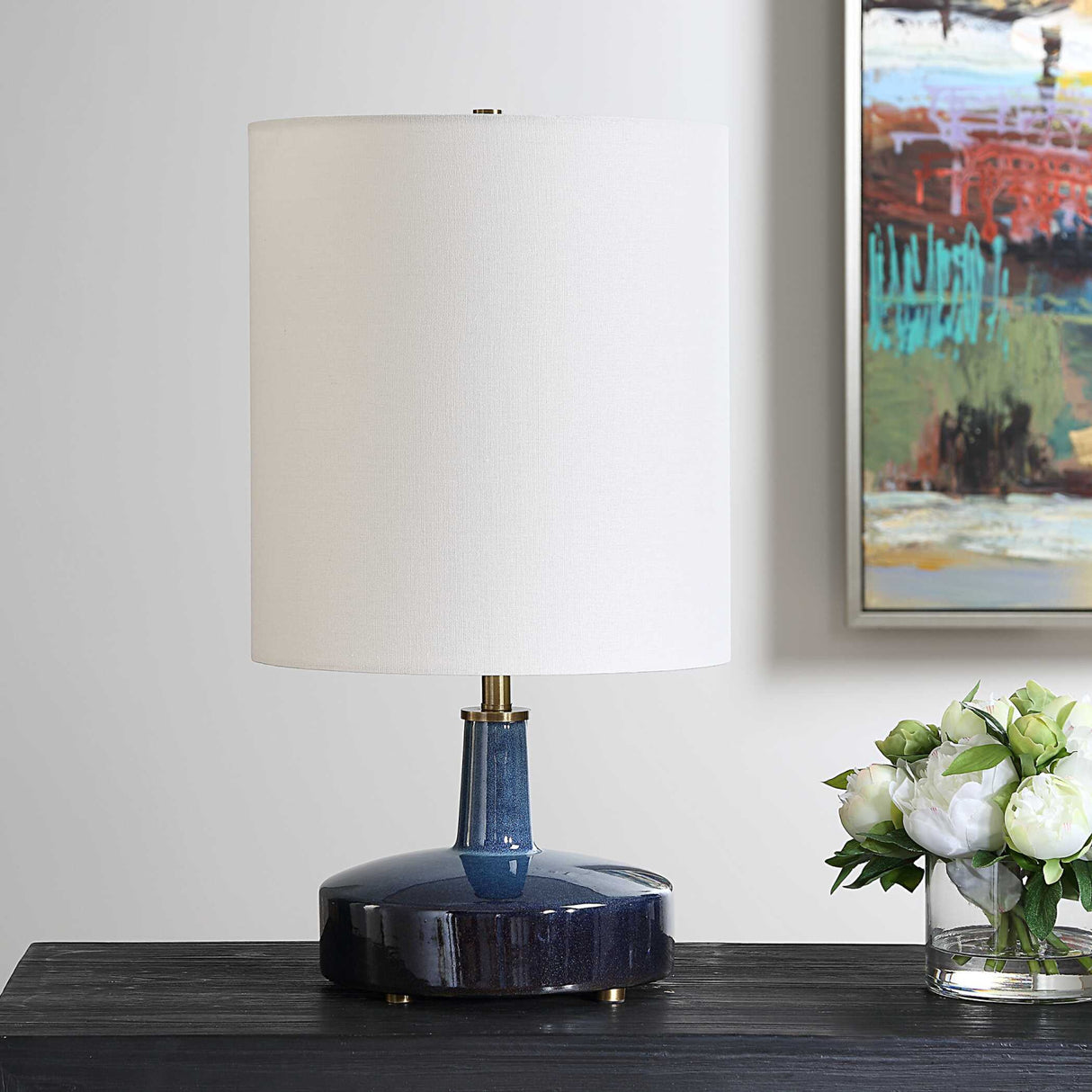   Blue Ombre Ceramic Table Lamp | Oroa.com