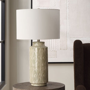   Patterned Cream Ceramic Table Lamp | Oroa.com