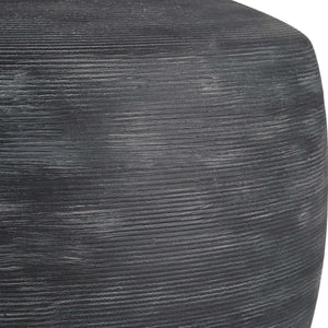   Ribbed Gray Ceramic Table Lamp | Oroa.com