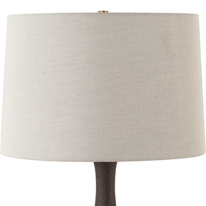   Ribbed Black Ceramic Table Lamp | Oroa.com