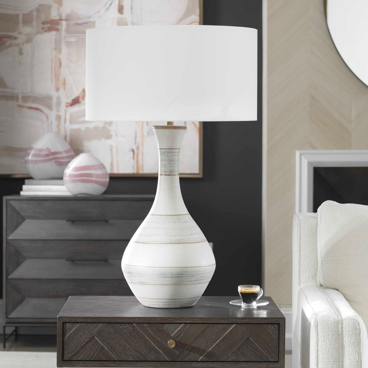   Stripes Ceramic Table Lamp | Oroa.com