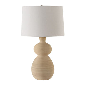   Beige Textured Ceramic Table Lamp | Oroa.com