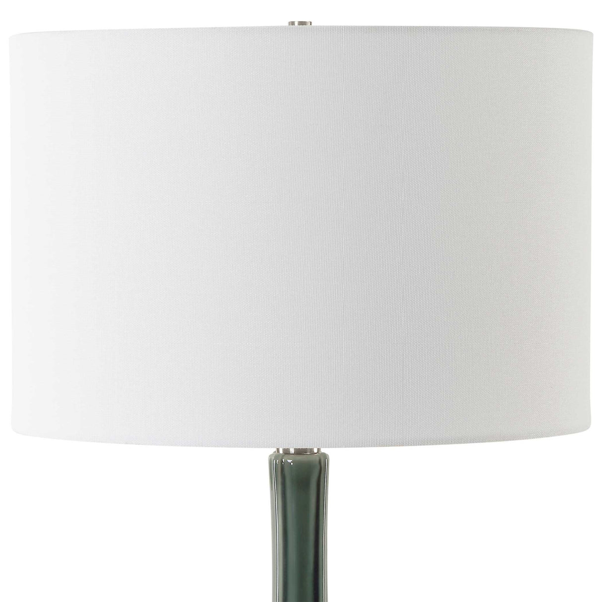   Green Ceramic Fluted Table Lamp | Oroa.com