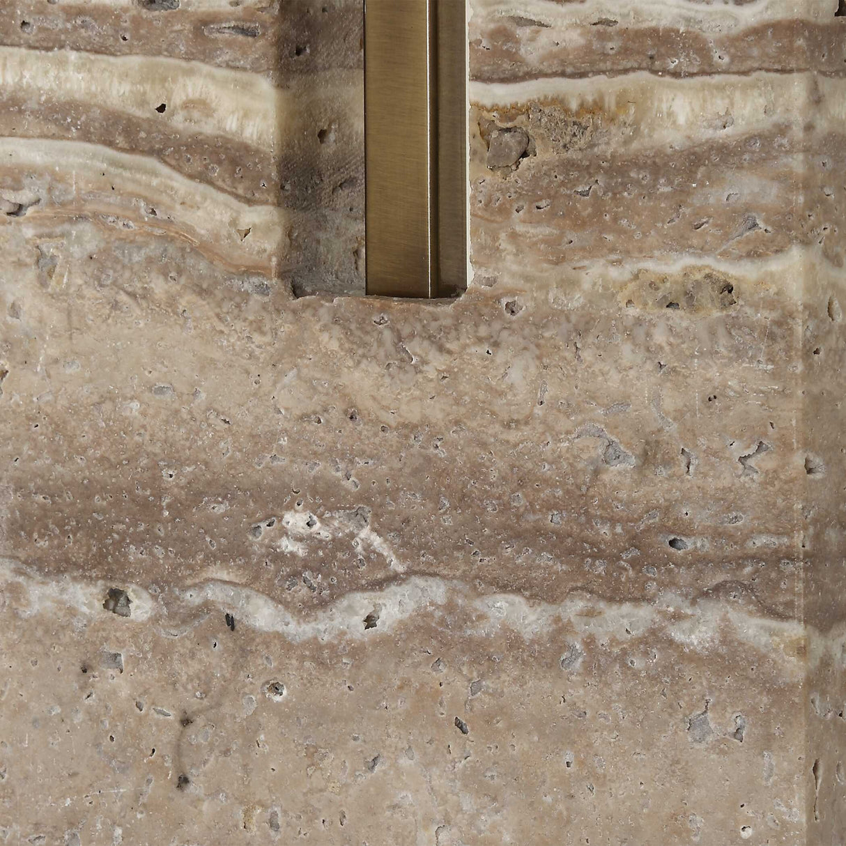   U-Shaped Travertine Table Lamp | Oroa.com