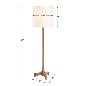   Gold Metal Base Buffet Lamp | Oroa.com