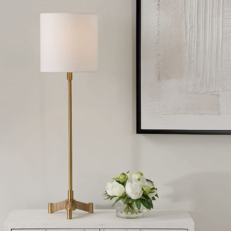   Gold Metal Base Buffet Lamp | Oroa.com