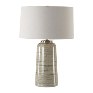   Tan Glazed Ceramic Table Lamp | Oroa.com