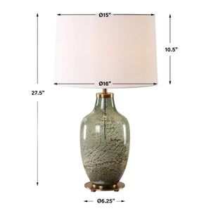   Green Translucent Glass Table Lamp | Oroa.com