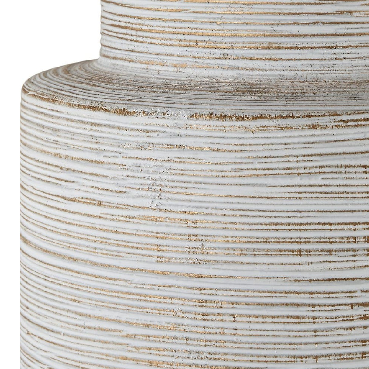   Ribbed White Ceramic Table Lamp | Oroa.com
