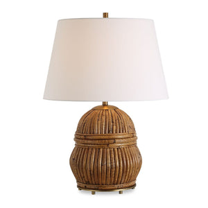   Aged Rattan Table Lamp | Oroa.com