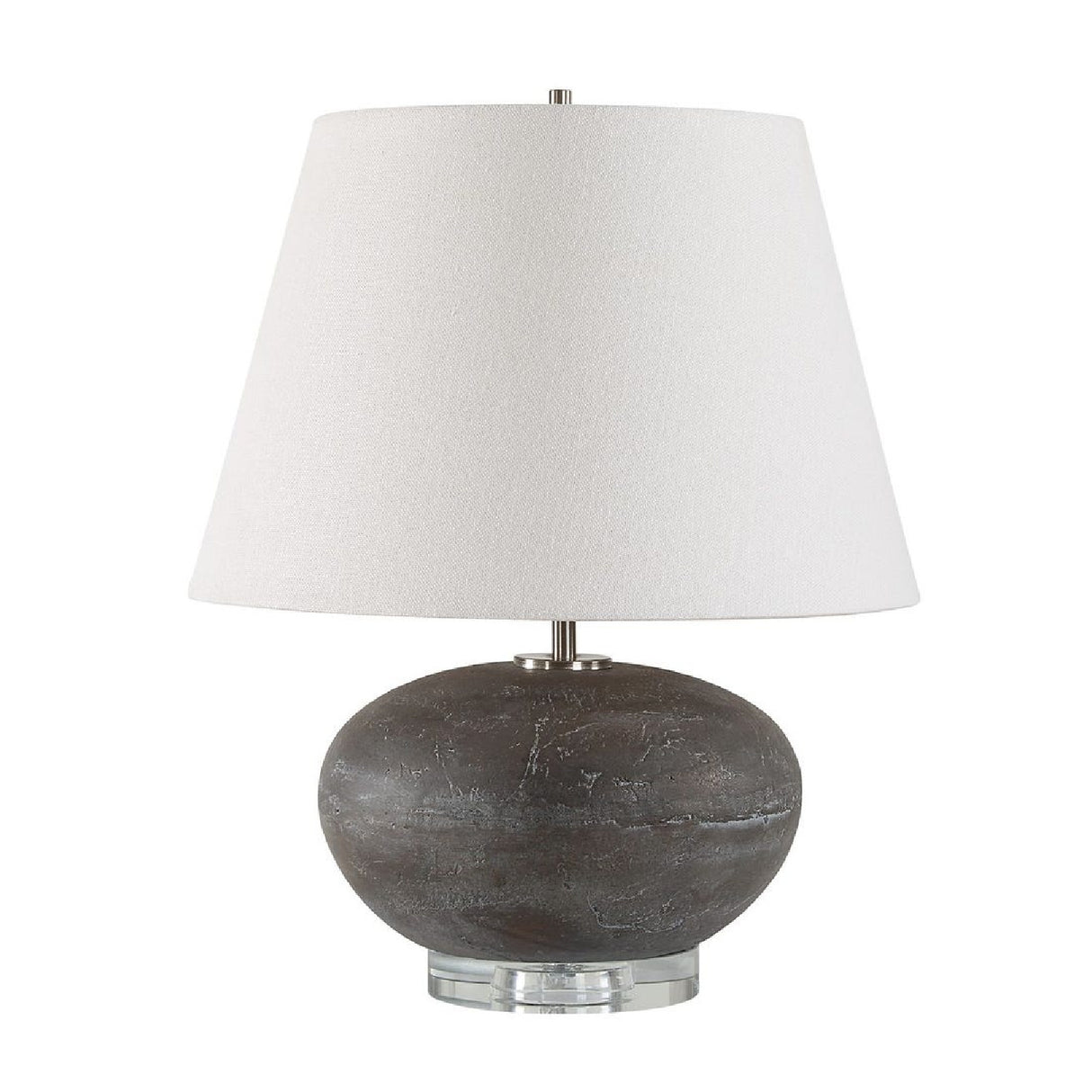   Distressed Black Ceramic Table Lamp | Oroa.com