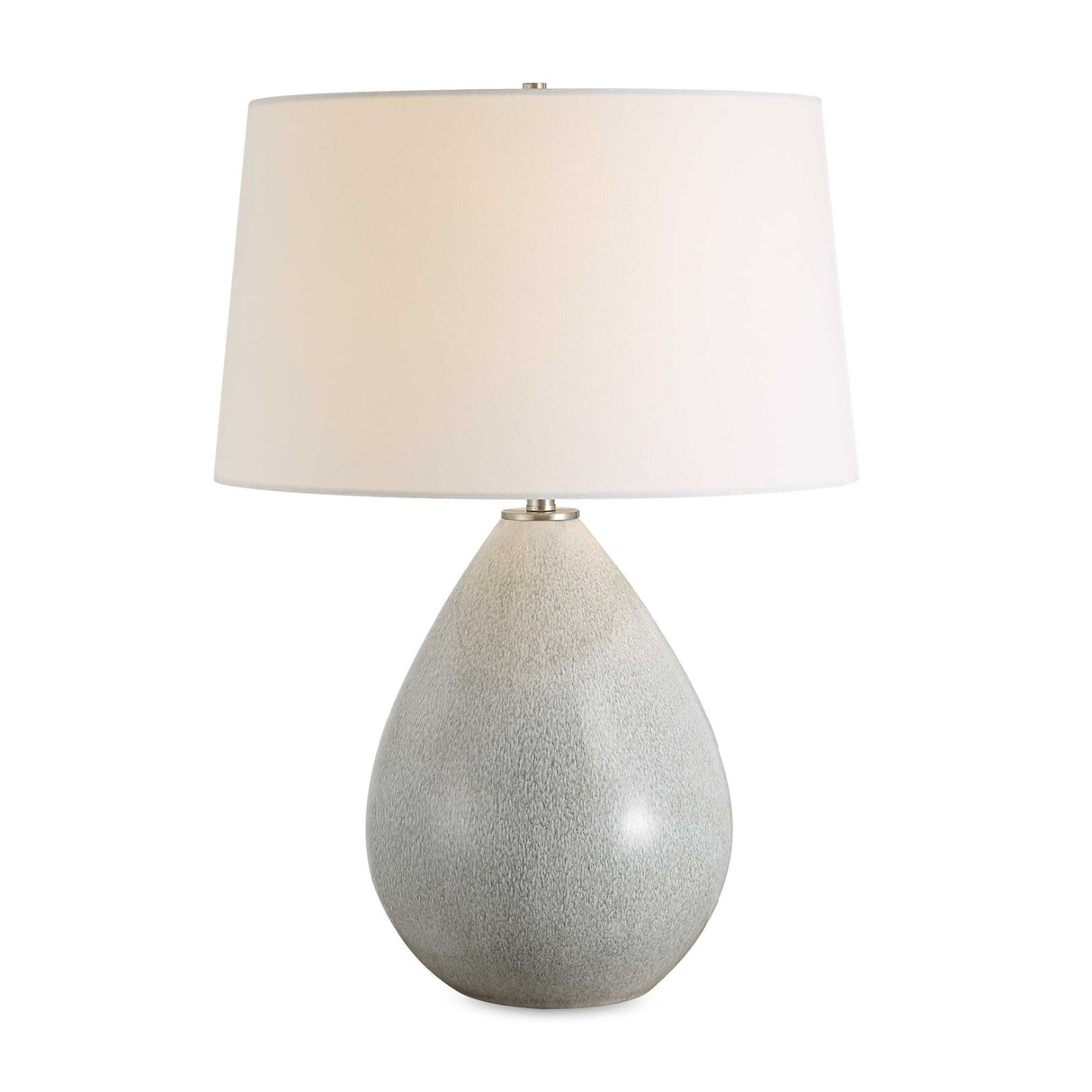   Cream Ceramic Teardrop-Shaped Table Lamp | Oroa.com