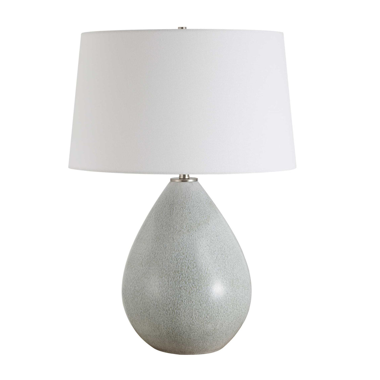   Cream Ceramic Teardrop-Shaped Table Lamp | Oroa.com