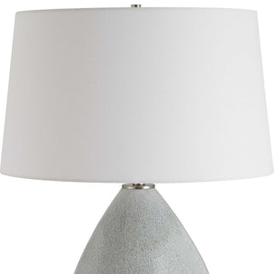   Cream Ceramic Teardrop-Shaped Table Lamp | Oroa.com