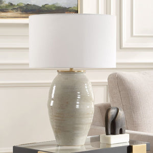   Gray Glazed Ceramic Table Lamp | Oroa.com