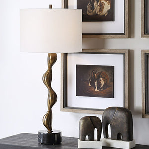   Organic-Curved Bronze Table Lamp | Oroa.com