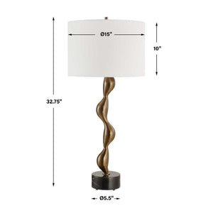   Organic-Curved Bronze Table Lamp | Oroa.com