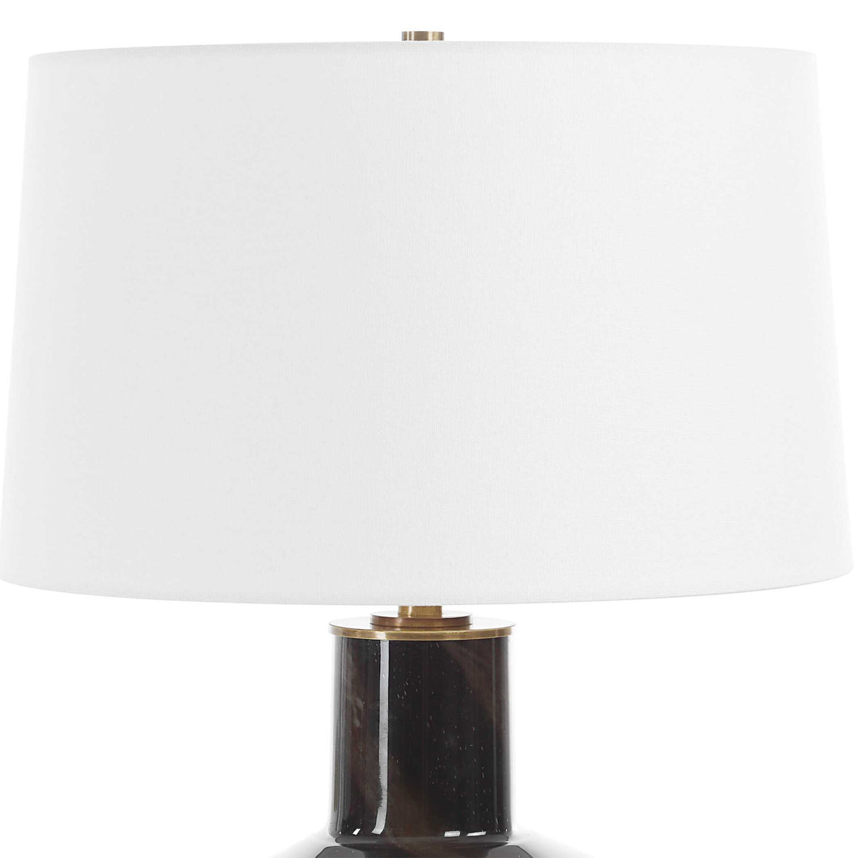   Smoky Black Glass Table Lamp | Oroa.com