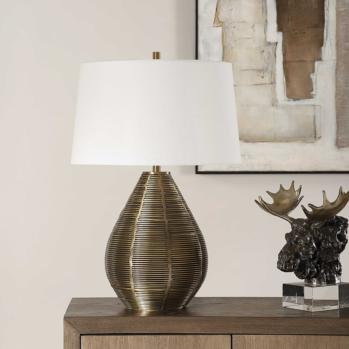   Brass Plated Table Lamp | Oroa.com