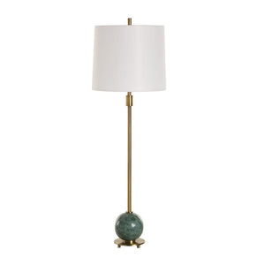   Green Marble Orb Buffet Lamp | Oroa.com