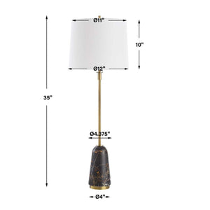   Black Marble Base Buffet Lamp | Oroa.com