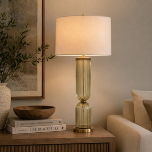   Transparent Green Glass Table Lamp | Oroa.com