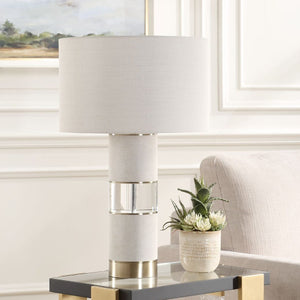   Linen & Crystal Table Lamp | Oroa.com