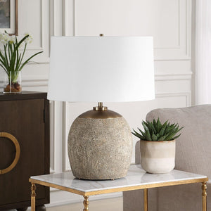   Brown Concrete Table Lamp | Oroa.com