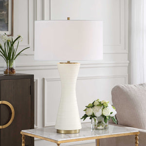   White Ceramic Table Lamp | Oroa.com