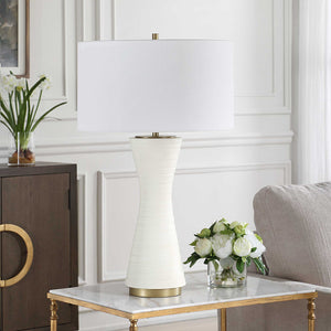   White Ceramic Table Lamp | Oroa.com
