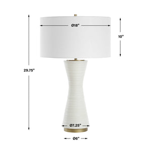   White Ceramic Table Lamp | Oroa.com