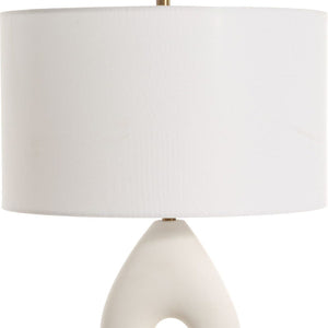   Twisted White Stone Table Lamp | Oroa.com