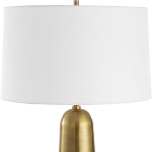   Antique Brass Cylindrical Table Lamp | Oroa.com