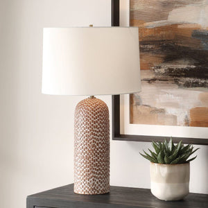   Brown Porcelain Table Lamp | Oroa.com