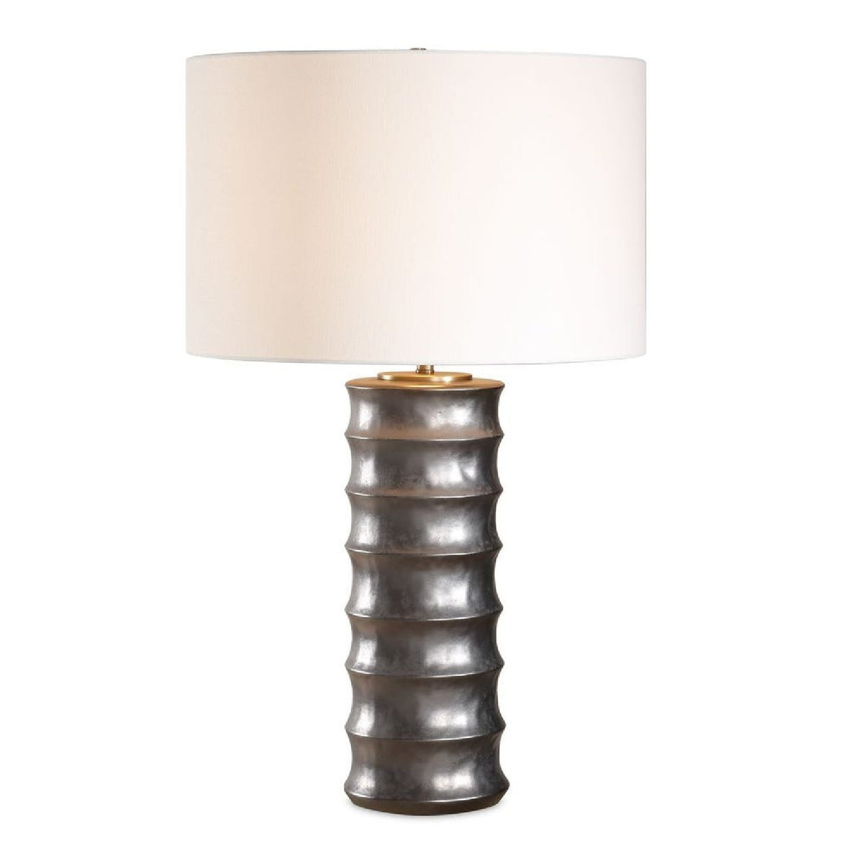  Bronze Porcelain Scalloped Table Lamp | Oroa.com