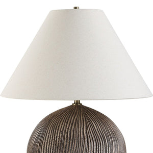   Grooved Porcelain Table Lamp | Oroa.com