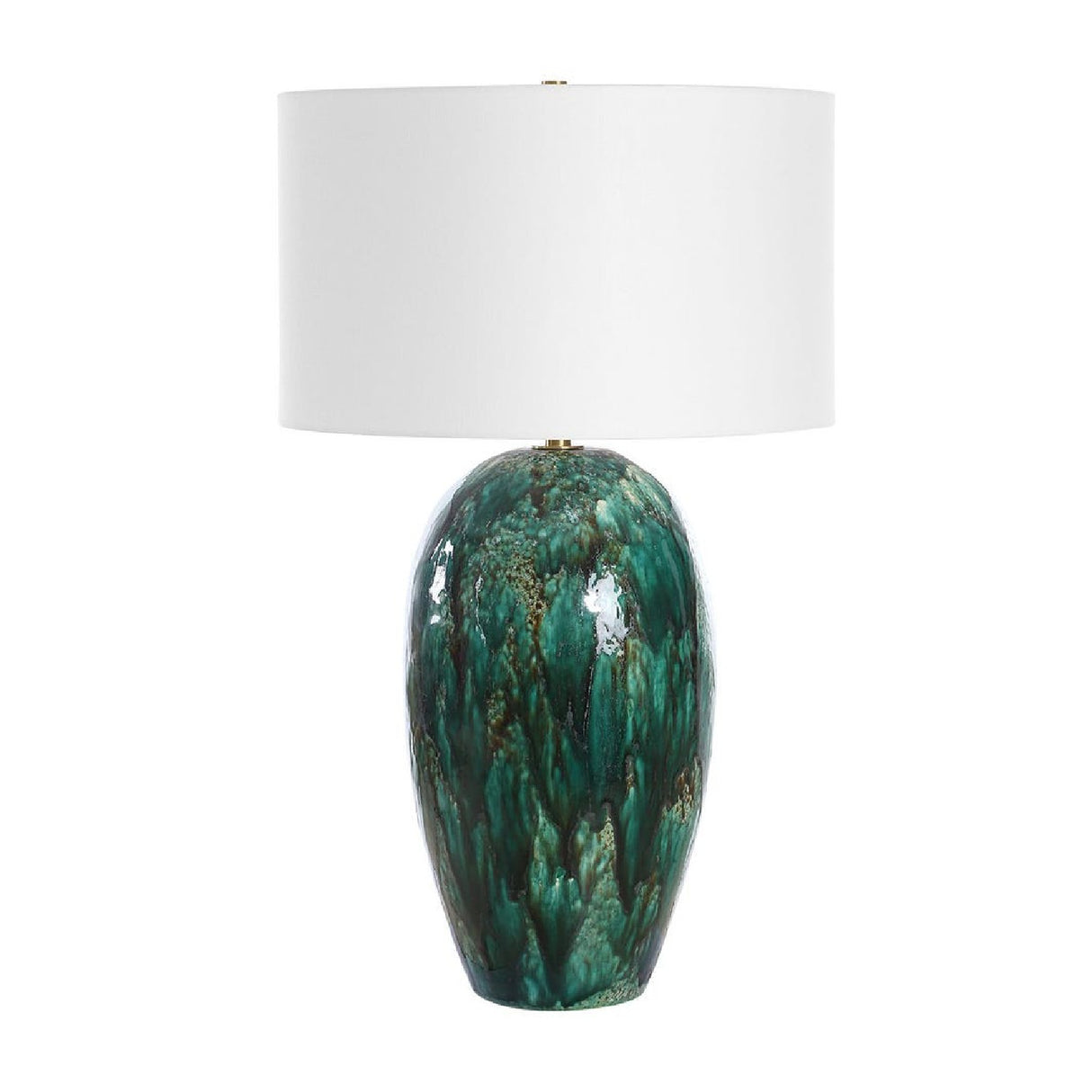   Green Dripped Ceramic Table Lamp | Oroa.com
