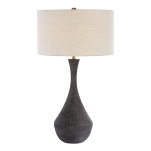   Black Textured Ceramic Table Lamp | Oroa.com
