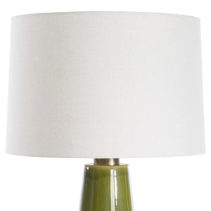   Tapered Green Ceramic Table Lamp | Oroa.com