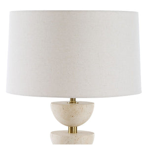   Stacked Travertine Table Lamp | Oroa.com