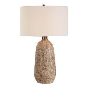   Brown Textured Ceramic Table Lamp | Oroa.com