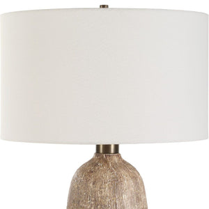   Brown Textured Ceramic Table Lamp | Oroa.com